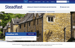 Steadfast Homepage Screenshot