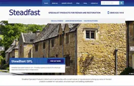 Steadfast Homepage Screenshot