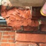 Picture showing how to repair broken brick