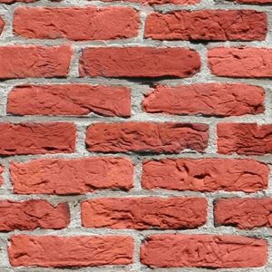 Brick Wall Rustic Brick Red