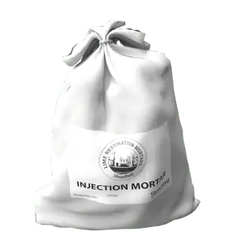 A bag of Lime Injection Mortar