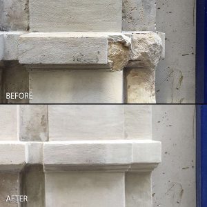Stone Repair - Before and After