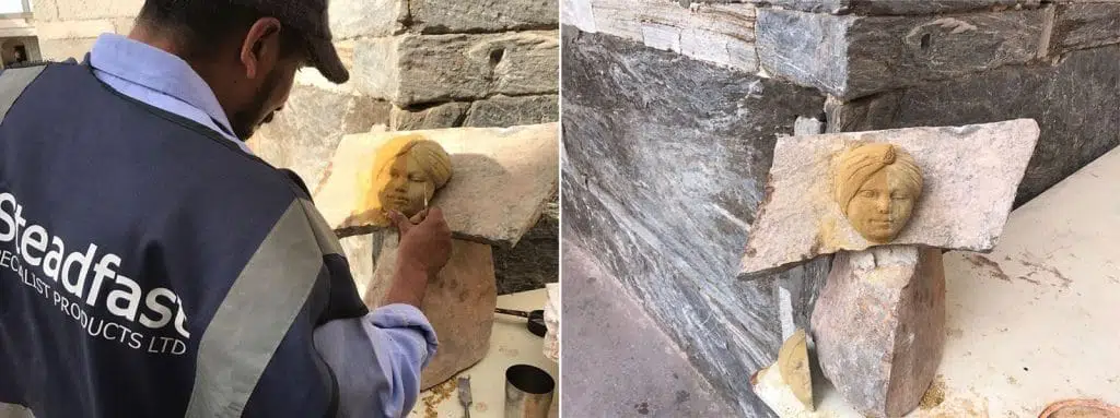 Stone restoration demonstration