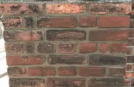 Brick tinting applied to age bricks