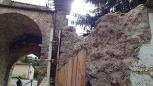 Earthquake damage Norcia Italy