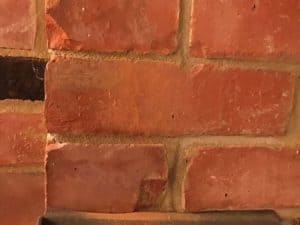 Picture showing brick following repair with Total Wall Care crack repair injection mortar