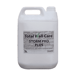 Picture of a jerry can of Total Wall Care Storm Pro Plus Protective Coating