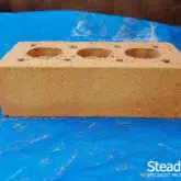 Buff brick ready for DIY brick tinting