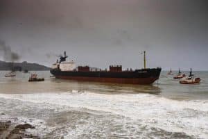 Kuzma Minin run aground