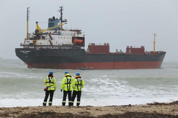 Kuzma Minin grounded in Falmouth