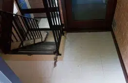 Existing damaged flooring