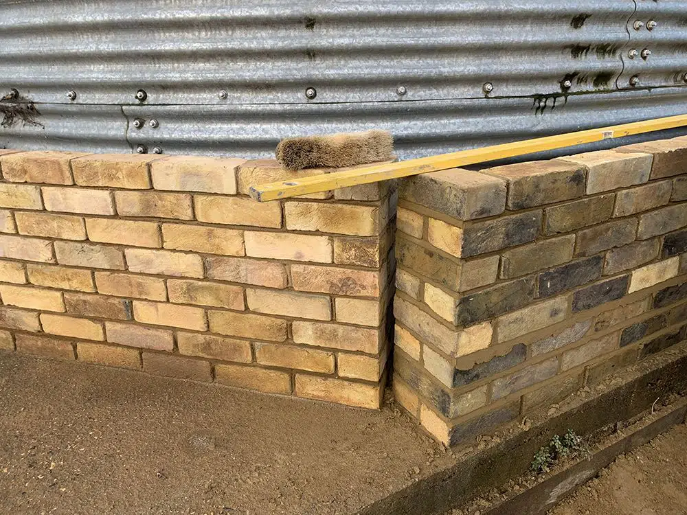 Original and aged bricks