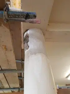 Damaged Concrete Column