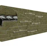 crack stitching a brick wall